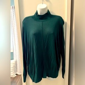 Dynamite Sheer mock neck lightweight sweater